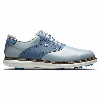 Scarpe Golf Footjoy Uomo Traditions Spikes Grigie/Blu Italia TDL803461